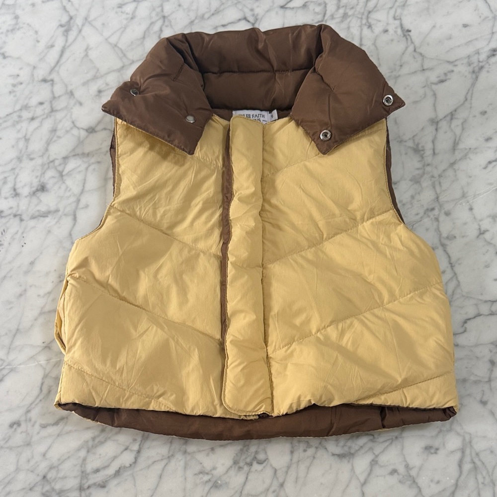 Rylee Faith Reversible Down Vest Sz 5T